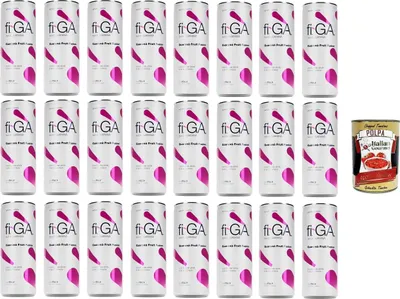 Produktbild von fi.GA'-Bibita Analcolica ai Fiori di Guaranà Alkoholfreies Getränk mit Guaranablüten 24x250ml+ Italian Gourmet polpa 400g