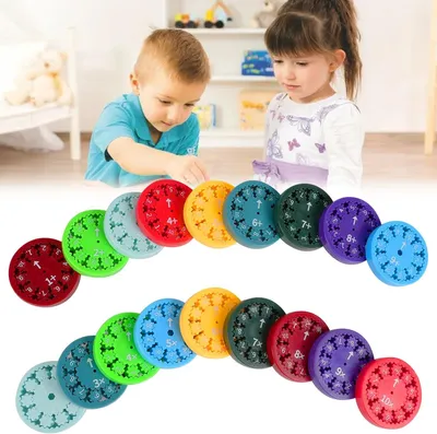 Productafbeelding van Wiskunde fidget spinners - Set van 18 - Cijfers - Fidget spinner-speelgoed - Verlicht stress - Fidgetspel