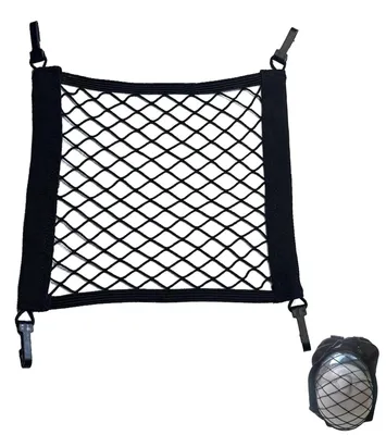 Elastisches Gepäcknetz 28 x 30 cm, Helmmesh mit 4 Haken