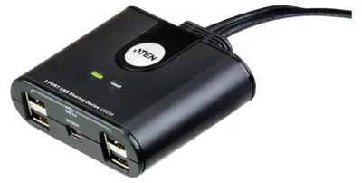 Image de Aten US224 US224 USB 2.0 Data Switch, 4 périphériques USB vers 2 PC, électronique