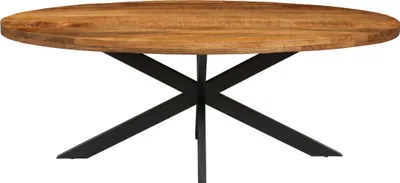 Produktbild von Mango Ovaler Holztisch Alexa - Metallgestell - 200 cm