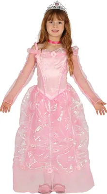 Productafbeelding van Rosa prinsessenkostuum voor meisjes, maat: 98/104