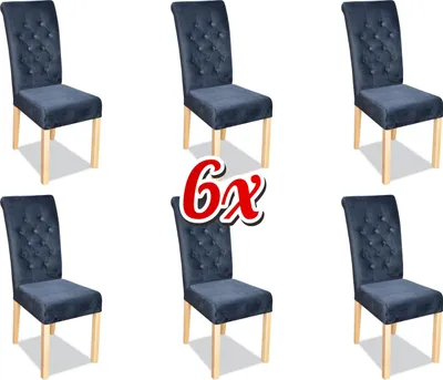 Produktbild von Stuhlgruppe Komplette Garnitur 6x Lehnstuhl Stühle Gruppen Garnitur Esszimmer