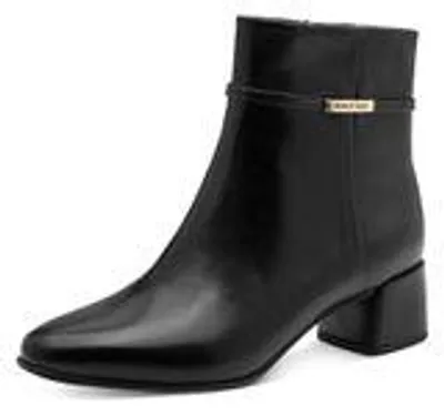 Zdjęcie produktu dla Marco Tozzi – eleganckie damskie botki 2-25378-47, czarne