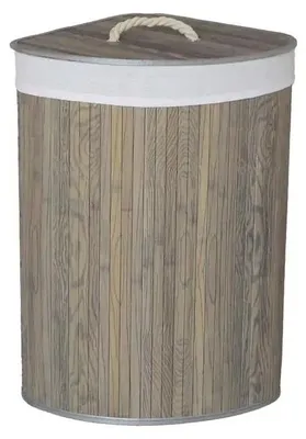 Obrázok produktu pre Autronic bambusový rohový s víkem tmavě šedý (DB2002 GREY-DK)