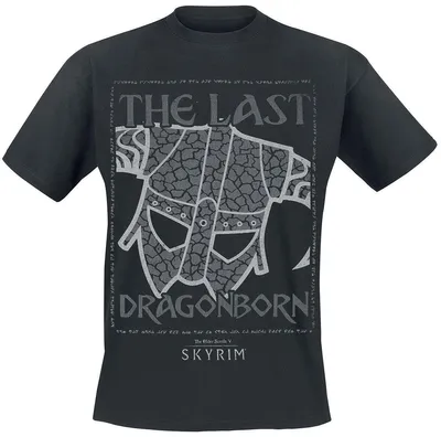 Produktbild von The Elder Scrolls - Last Dragonborn Men's T-Shirt, Schwarz, M