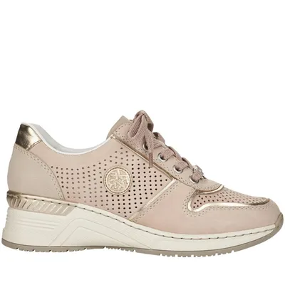 Produktbild von Rieker Damen Schnürer N4346-60 Farbe:Beige Größe: 41