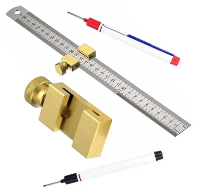 Produktbild von TRANKIELO® - Edelstahl-Lineal, 30 cm - Langlebiges Messwerkzeug für Tischler, Ingenieure und Handwerker