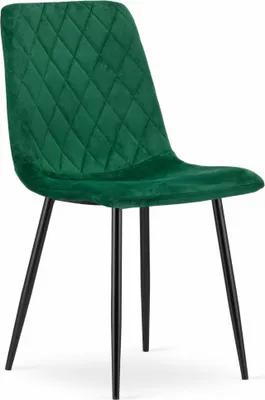 Image de Chaise TURIN - velours vert foncé x 1
