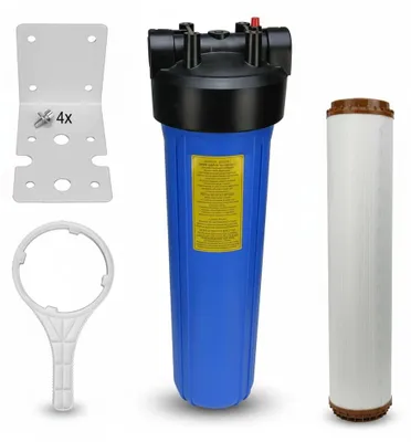 Produktbild von Hauswasserfilter Gehäuse 20' BigBlue mit Eisenfilter für Haus, Garten, Brunnen, Pool