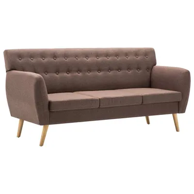 Obrázok produktu pre vidaXL 3-miestna pohovka látka 172x70x82 cm hnedá