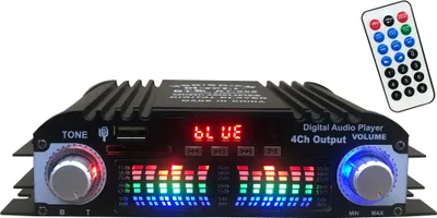 Produktbild von 160 W Spitzenleistung, HiFi-Audioverstärker, digitaler 4-Kanal-Audioverstärker, Bluetooth-Karaoke-Player, FM-Radio, unterstützt Fernbedienung
