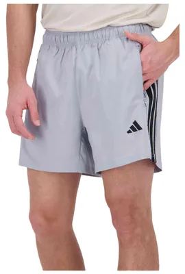 Produktbild von Shorts Adidas Workout Essentials Base 3 Stripes Woven, "Halo Silver / Black", für Damen und Herren