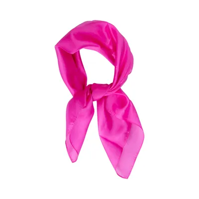 Produktbild von Nickituch Seidentuch rosa pink Seide 53x53cm
