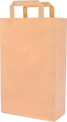 Produktbild von verpacking Papiertüten 36 x 22 x 10 cm mit Flachhenkel Kraftpapier [Größe, Farbe & Menge wählbar] 100% recyclingfähig - robuste Papiertragetaschen Braun - 25 Stück