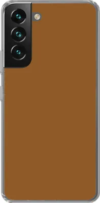 Produktbild von MuchoWow® Handyhülle Schutzhülle Hülle für Telefoonhoesje Samsung Galaxy S22 Braun - Erdton - Unifarben Silikon Softcase Handy Hülle - Mobiltelefonhülle