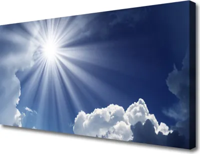 Produktbild von Tulup Leinwand-Bilder 100x50 Wandbild Canvas Kunstdruck Sonne Landschaft