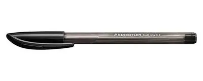 Guľôčkové pero, 0,3 mm, kužeľový hrot, STAEDTLER "Ball", čierne