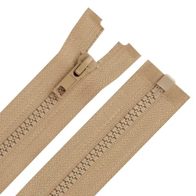 Produktbild von 1 Reißverschluss Kunststoffprofil 5mm 100 cm teilbar Autolock f. Jacken Mäntel,beige