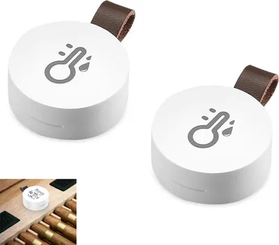 Produktbild von 2er Set Intelligentes Thermometer Hygrometer, Bluetooth 5.0, Babyzimmer, Gewächshaus, Lager
