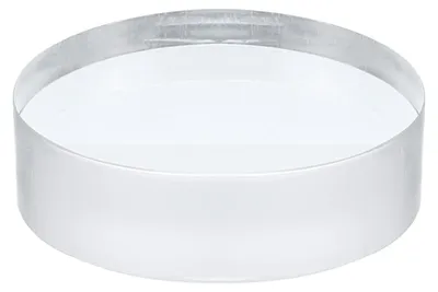 Acryl-Displayständer, rund, 4 x 1,2 Zoll, klar, für Sammlerstücke