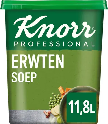 Produktbild von Knorr Professional Classic-Sortiment Erbsensuppe Pulverausbeute 12L - 1,38 Kilo