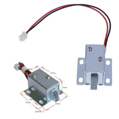 Zdjęcie produktu dla 1x elektryczny zamek magnetyczny do montażu górnego do szuflady DC 6V / 12V