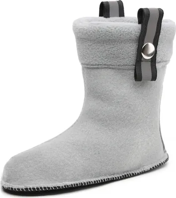 Produktbild von Ladeheid Kinder Gummistiefel Stiefelsocken mit Verschluss Wärmende Socken für Regenstiefel LA-CA-01 LA-CA-03 LA CA-04 (Grau, 24/25 EU)