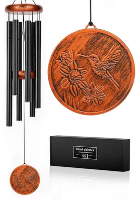 Imagen del producto de Omgoods - Campana de viento con forma de colibrí para decoración de jardín