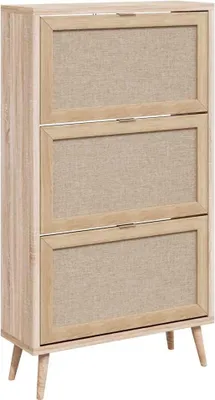 Produktbild von Finori Schuhschrank Bali 49A Sonoma-Eiche und Raffia-Druck