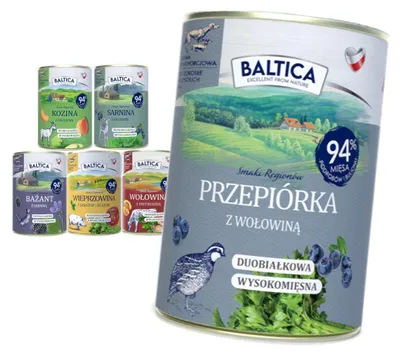Zdjęcie produktu dla Baltica Mix Smaków 6x400g Bezzbożowa Mokra Karma Dla Psa