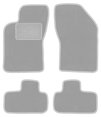 Image de Tapis de sol en moquette pour Fiat Coupe I 1994-2000 (coupé) – jeu 4 pièces, gris, sur mesure – Wielganizator OSLO