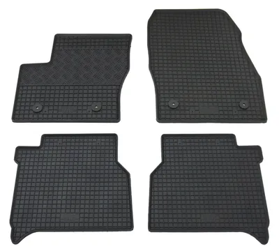 Gummifußmatten Set für Ford Transit Connect II (9/2018-2022), 4-teilig, schwarz
