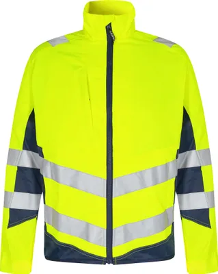 Produktbild von F. Engel Safety Light Arbeitsjacke, Gelb/Blue Ink, Gr. 4XL