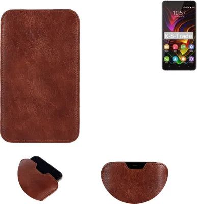 Produktbild von K-S-Trade Schutzhülle Handyhülle kompatibel mit Oukitel C5 Pro Handytasche Kunstleder Sleeve in braun