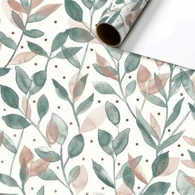 Produktbild von Geschenkpapier mit Blattdekoration