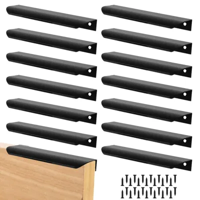 Immagine prodotto di Solidchoice - Set di 14 maniglie nere per mobili da cucina