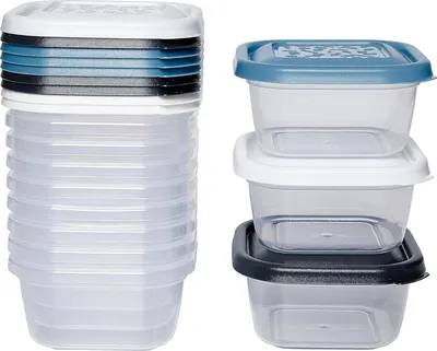 Obrázek produktu pro Sada 12 čtvercových úložných boxů - praktické a elegantní - bez BPA