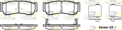Produktbild von ROADHOUSE Bremsbeläge Satz Hinten Bremsklötze für HYUNDAI SANTA FÉ II (CM) 21239.02