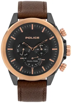 Produktbild von Police Watch Herrenuhr Armbanduhr Lederband PL15970JSUR.02