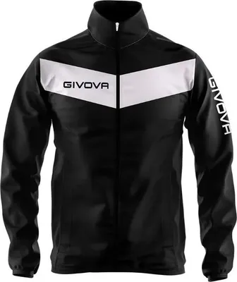 Produktbild von Sportjacke Givova Rain Nero-bianco Schwarz 2xl