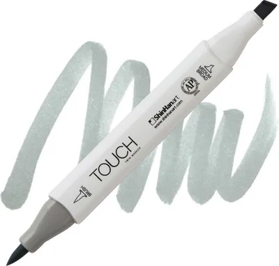 Imagen del producto de Lija de lija TOUCH de doble cara, Brush & Chisel, color verde gris (GG3)
