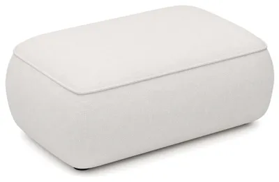 Produktbild von Selsey Ovo - Pouf 1-Sitzer, Hellgrau Chenille, 100 cm