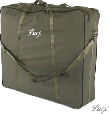 Produktbild von Lucx Tragetasche XL für Angelstühle & kurze Angelliegen – gepolsterte Chair Bag mit Schultergurt & Tragegriffen, wasserabweisend, 75 x 80 x 25 cm – Transporttasche für Camping & Outdoor