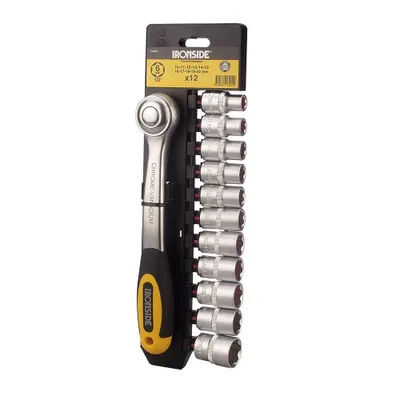 Produktbild von Steckschlüssel-Set 12-teilig 13 mm (1/2") 10-22 mm mit SB-Hänger
