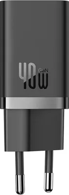 Image de Chargeur Baseus GAN5 Pro Charge Rapide Double USB-C 40W Noir