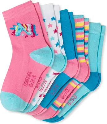 Produktbild von Schiesser Kleinkinder Mädchen 5 Pack Kindersocken 19/22  sortiert 1 5er-Packung