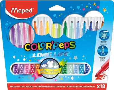 Image de Maped Feutre de coloriage COLOR'PEPS, étui carton de 18 pièces