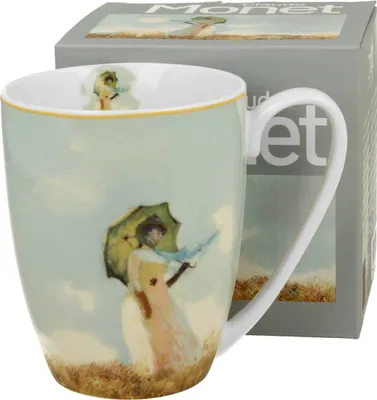 Immagine prodotto di DUO | Tazza - Tazza da caffè - 360 ml - Monet Donna con ombrellino - Tazza - Porcellana