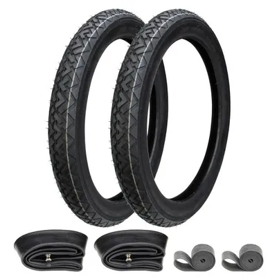 Produktbild von 2x Reifen VeeRubber VRM087 2.50-17 (2 1/2 x 17) 43J TT + Schlauch + Felgenband